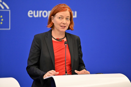 Pressekonferenz zum Verhalten Ungarns im EU-Parlament in Straßburg