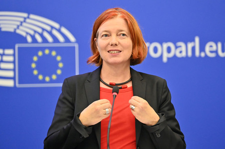 Pressekonferenz zum Verhalten Ungarns im EU-Parlament in Straßburg