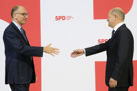 Bildtermin mit Olaf Scholz und Enrico Letta in Berlin