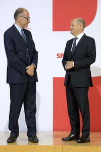 Bildtermin mit Olaf Scholz und Enrico Letta in Berlin