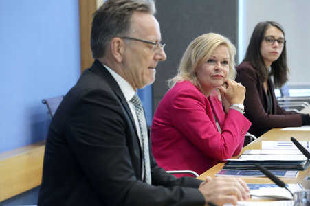 Bundespressekonferenz Vorstellung BKA - Lagebild Organisierte Kriminalität 2021 in Berlin
