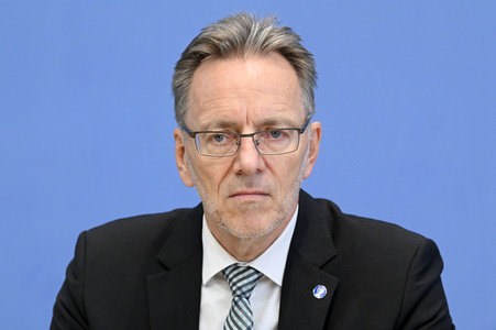 Bundespressekonferenz Vorstellung BKA - Lagebild Organisierte Kriminalität 2021 in Berlin