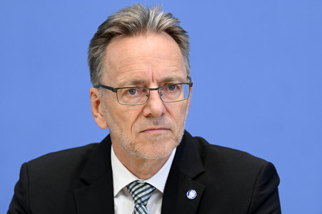 Bundespressekonferenz Vorstellung BKA - Lagebild Organisierte Kriminalität 2021 in Berlin