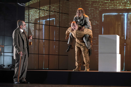 Theaterprobe 'Münchhausen - Freuds letzte Reise' in Berlin