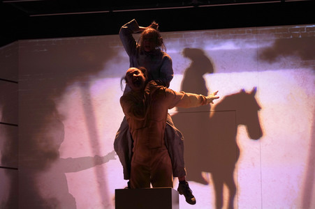 Theaterprobe 'Münchhausen - Freuds letzte Reise' in Berlin