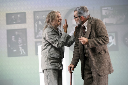 Theaterprobe 'Münchhausen - Freuds letzte Reise' in Berlin