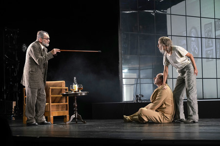 Theaterprobe 'Münchhausen - Freuds letzte Reise' in Berlin