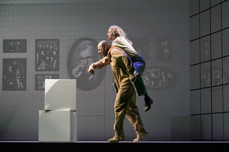 Theaterprobe 'Münchhausen - Freuds letzte Reise' in Berlin