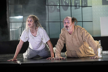 Theaterprobe 'Münchhausen - Freuds letzte Reise' in Berlin