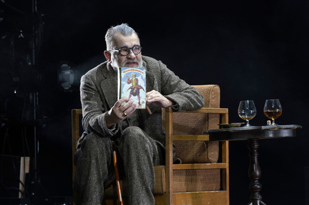 Theaterprobe 'Münchhausen - Freuds letzte Reise' in Berlin