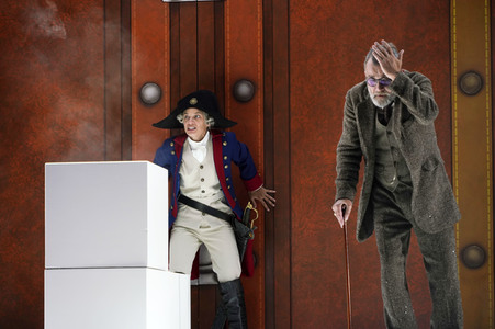 Theaterprobe 'Münchhausen - Freuds letzte Reise' in Berlin