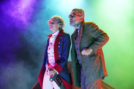 Theaterprobe 'Münchhausen - Freuds letzte Reise' in Berlin