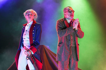 Theaterprobe 'Münchhausen - Freuds letzte Reise' in Berlin