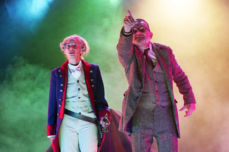 Theaterprobe 'Münchhausen - Freuds letzte Reise' in Berlin