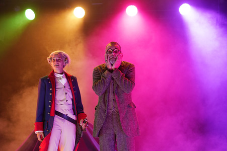 Theaterprobe 'Münchhausen - Freuds letzte Reise' in Berlin