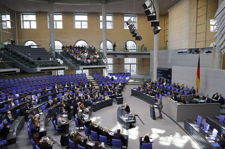 55. Sitzung des Deutschen Bundestages in Berlin
