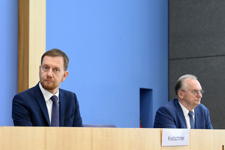Bundespressekonferenz Großforschungszentren in der Lausitz in Berlin