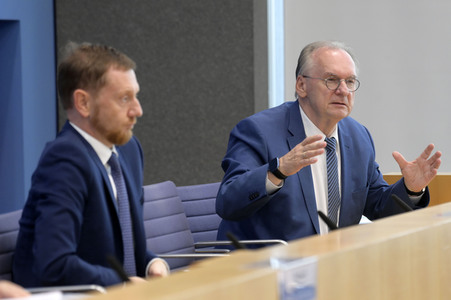 Bundespressekonferenz Großforschungszentren in der Lausitz in Berlin