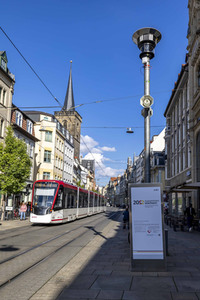 Aufbau für den Tag der Deutschen Einheit 2022 in Erfurt