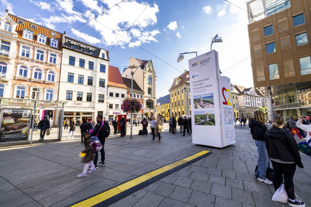 Aufbau für den Tag der Deutschen Einheit 2022 in Erfurt