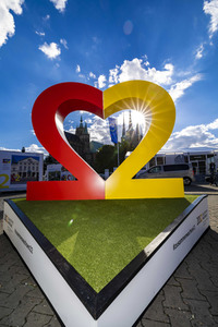 Aufbau für den Tag der Deutschen Einheit 2022 in Erfurt