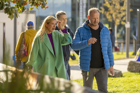 Aufbau für den Tag der Deutschen Einheit 2022 in Erfurt