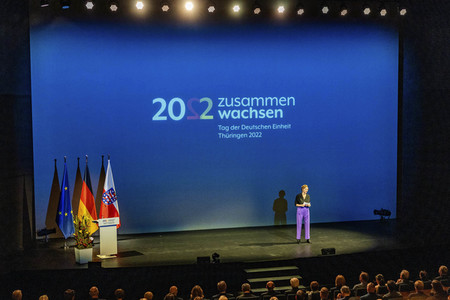 Festakt zum Tag der Deutschen Einheit in Erfurt