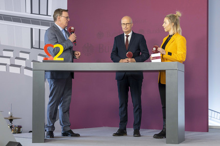 Symbolische Übergabe der Bundesratspräsidentschaft in Erfurt