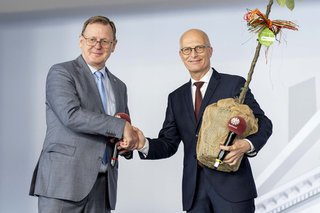 Symbolische Übergabe der Bundesratspräsidentschaft in Erfurt