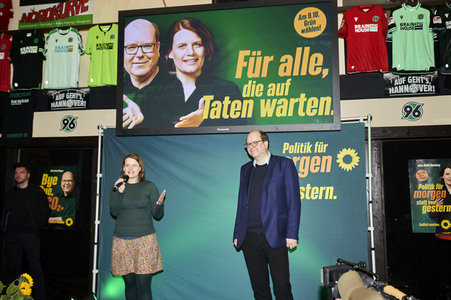 Landtagswahlkampfveranstaltung von Bündnis 90/Die Grünen in Hannover