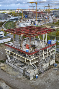 Umbau vom Niederländischen Pavillon in Hannover