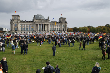 AfD-Demo gegen die die Regierungspolitik in der Energiekrise in Berlin