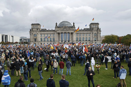 AfD-Demo gegen die die Regierungspolitik in der Energiekrise in Berlin