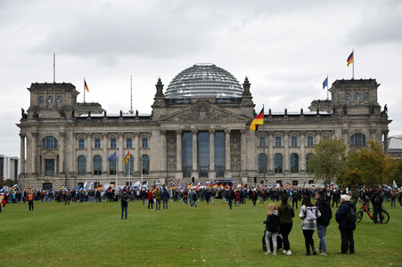 AfD-Demo gegen die die Regierungspolitik in der Energiekrise in Berlin