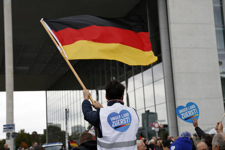 AfD-Demo gegen die die Regierungspolitik in der Energiekrise in Berlin