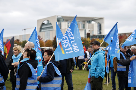 AfD-Demo gegen die die Regierungspolitik in der Energiekrise in Berlin