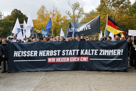 AfD-Demo gegen die die Regierungspolitik in der Energiekrise in Berlin