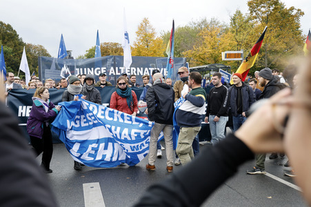 AfD-Demo gegen die die Regierungspolitik in der Energiekrise in Berlin