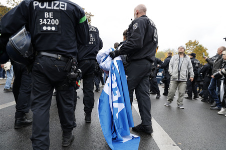 AfD-Demo gegen die die Regierungspolitik in der Energiekrise in Berlin