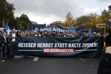 AfD-Demo gegen die die Regierungspolitik in der Energiekrise in Berlin