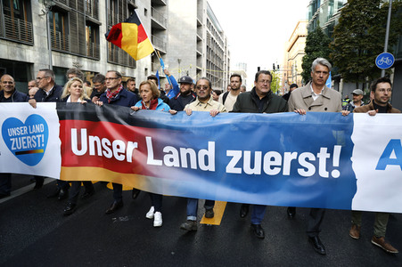 AfD-Demo gegen die die Regierungspolitik in der Energiekrise in Berlin