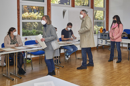 Stimmabgabe zur Landtagswahl 2022 in Hannover