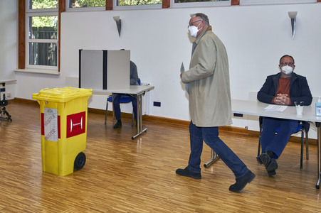 Stimmabgabe zur Landtagswahl 2022 in Hannover