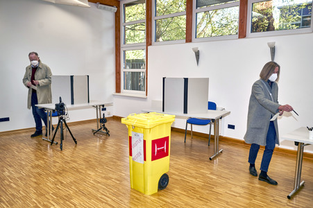 Stimmabgabe zur Landtagswahl 2022 in Hannover