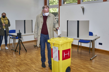 Stimmabgabe zur Landtagswahl 2022 in Hannover