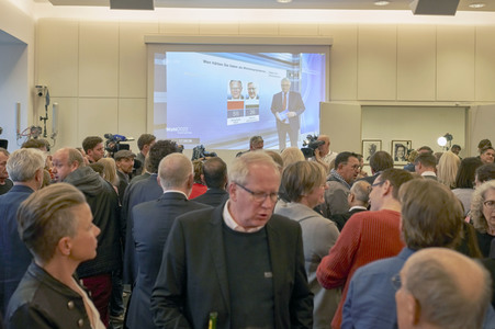 Wahlabend der niedersächsischen Landtagswahl 2022 in Hannover