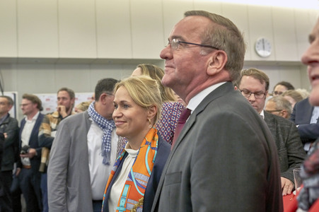 Wahlabend der niedersächsischen Landtagswahl 2022 in Hannover