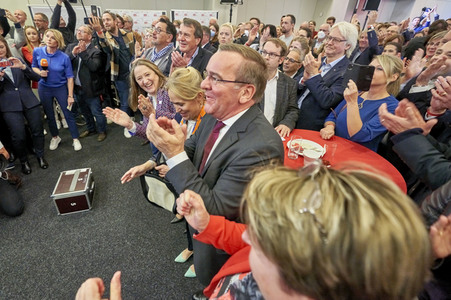 Wahlabend der niedersächsischen Landtagswahl 2022 in Hannover