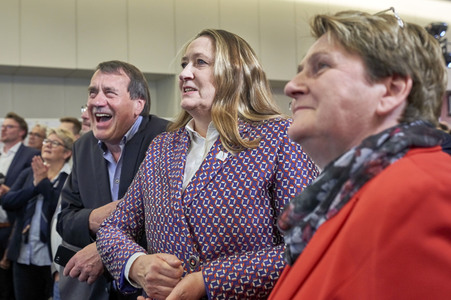 Wahlabend der niedersächsischen Landtagswahl 2022 in Hannover