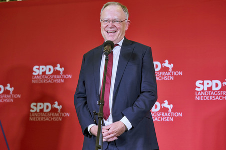 Wahlabend der niedersächsischen Landtagswahl 2022 in Hannover